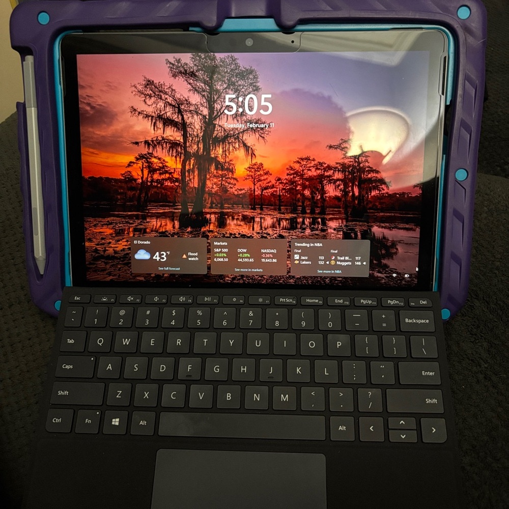 Microsoft Surface Tablet with Black Keyboard